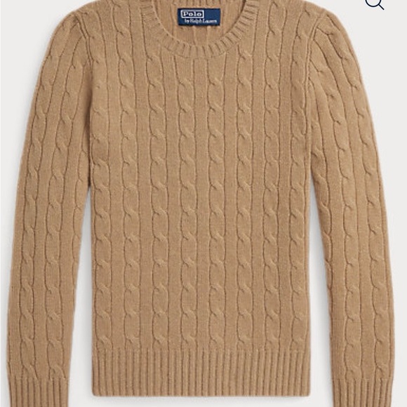 Ralph Lauren Iconic Cashmere Cable Knit Sweater excellent condition - no flaws